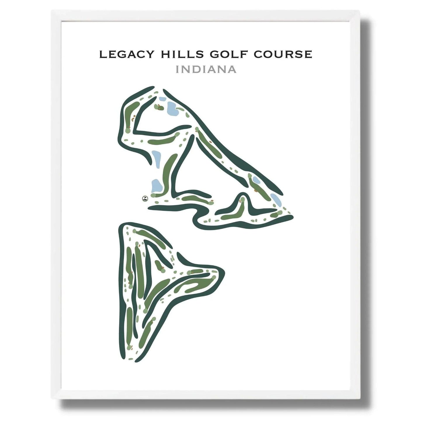 Legacy Hills Golf Course, Indiana - Printed Golf Courses