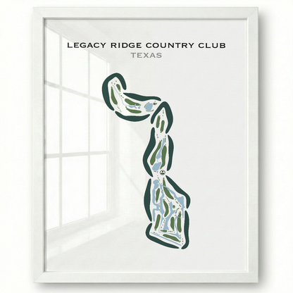 Legacy Ridge Country Club, Texas - Printed Golf Courses