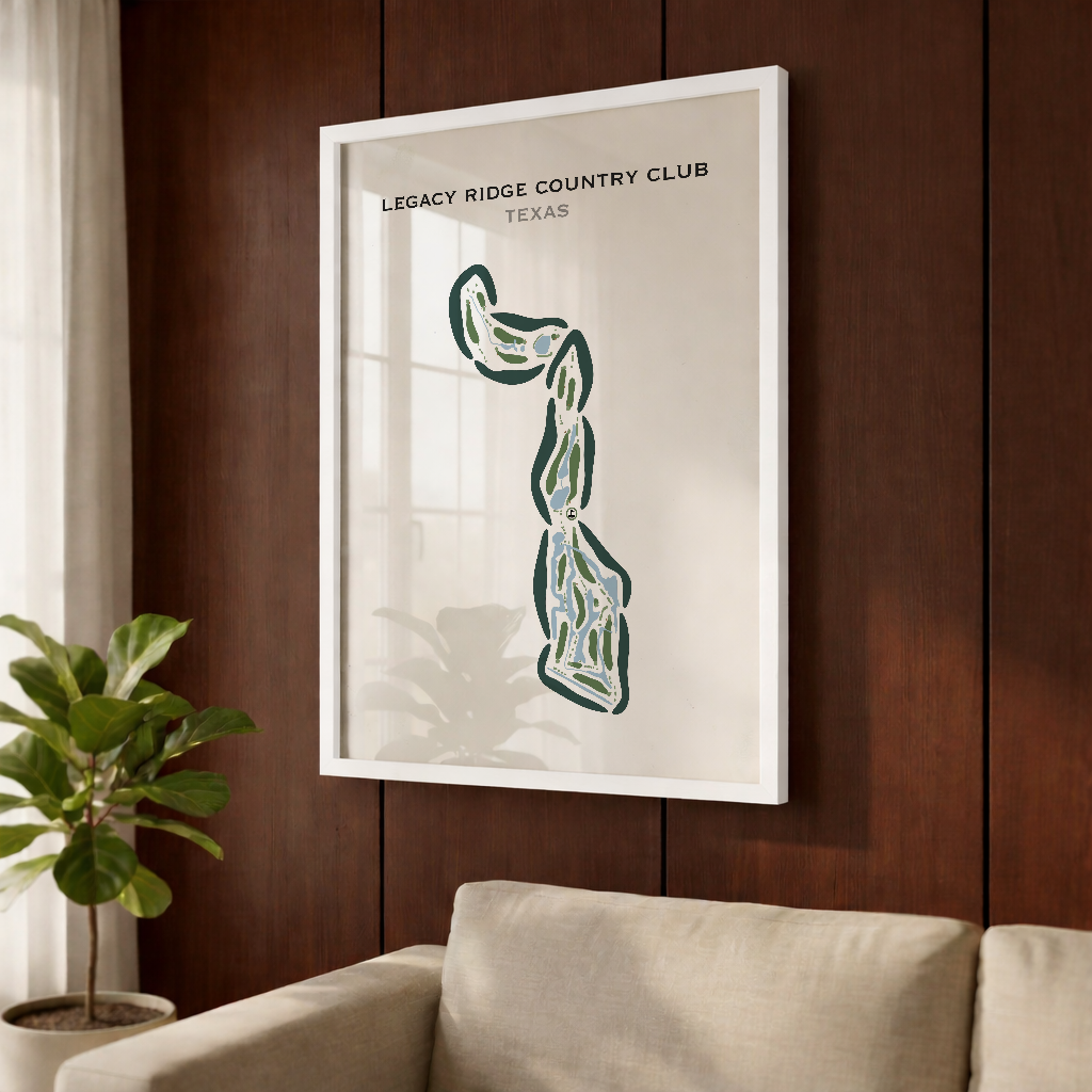 Legacy Ridge Country Club, Texas - Printed Golf Courses