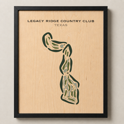Legacy Ridge Country Club, Texas - Printed Golf Courses