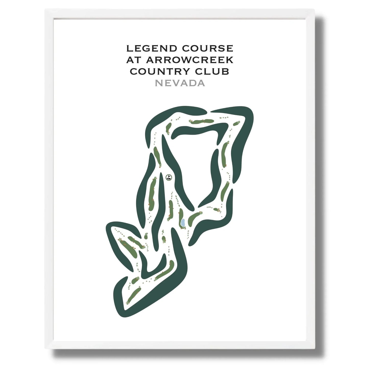Legend Course at Arrowcreek Country Club, Nevada - Printed Golf Courses