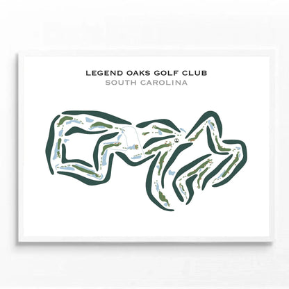 Legend Oaks Golf Club, South Carolina - Printed Golf Courses