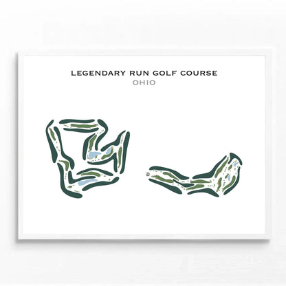 Legendary Run Golf Course, Ohio - Printed Golf Course