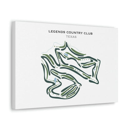Legends Country Club, Texas - Printed Golf Courses