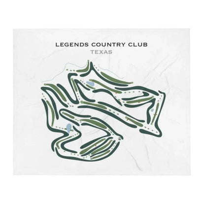 Legends Country Club, Texas - Printed Golf Courses