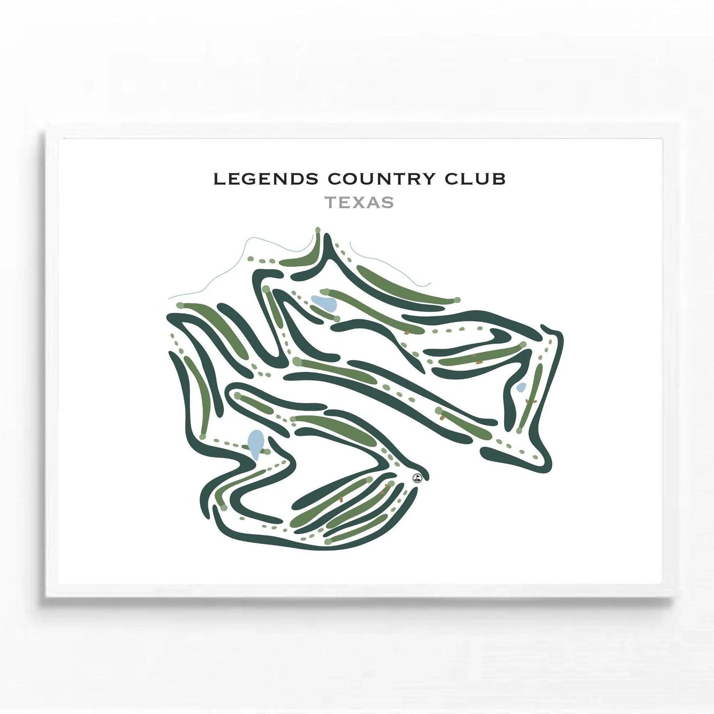 Legends Country Club, Texas - Printed Golf Courses