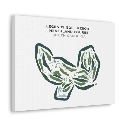 Legends Golf Resort - Heathland Course, South Carolina - Printed Golf Courses