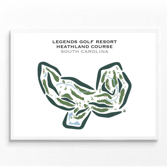 Legends Golf Resort - Heathland Course, South Carolina - Printed Golf Courses