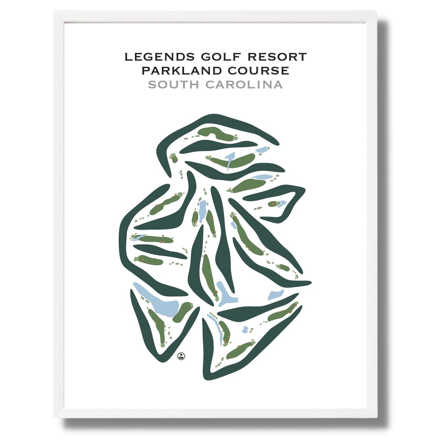 Legends Golf Resort - Parkland Course, South Carolina - Printed Golf Courses