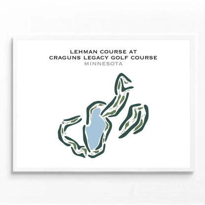 Lehman Course At Cragun's, The Legacy Course, Minnesota - Printed Golf Courses