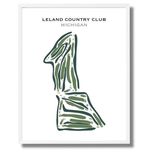 Leland Country Club, Michigan - Printed Golf Course