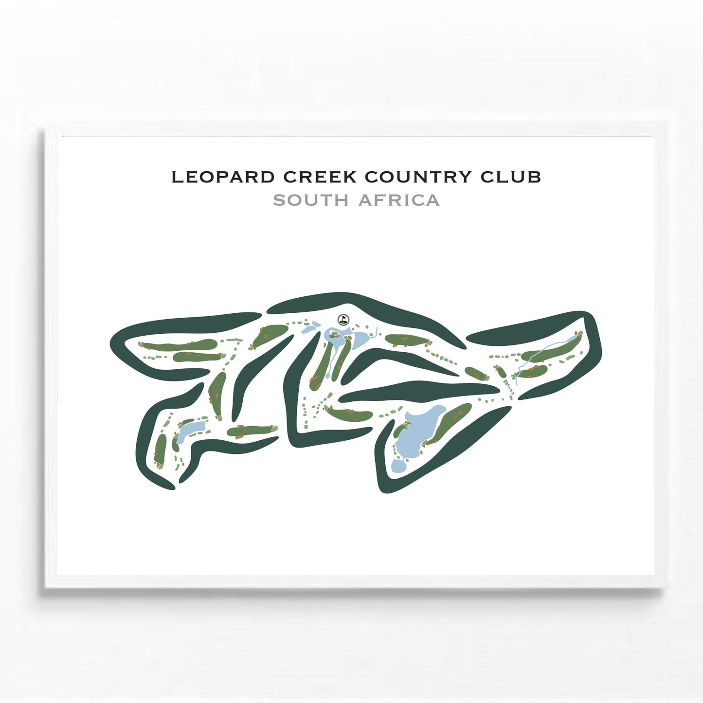 Leopard Creek Country Club, South Africa - Printed Golf Courses