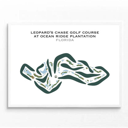 Leopard's Chase Golf Course at Ocean Ridge Plantation, Florida - Printed Golf Courses