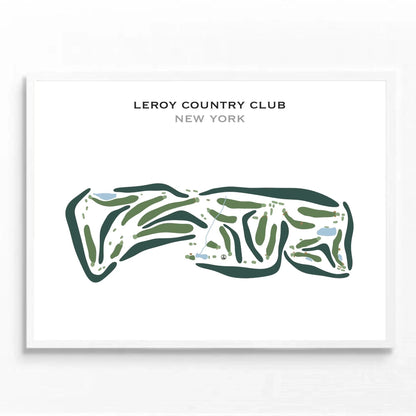 LeRoy Country Club, New York - Printed Golf Courses