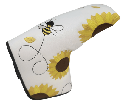 Let It Bee Embroidered Blade Putter Cover by ReadyGOLF