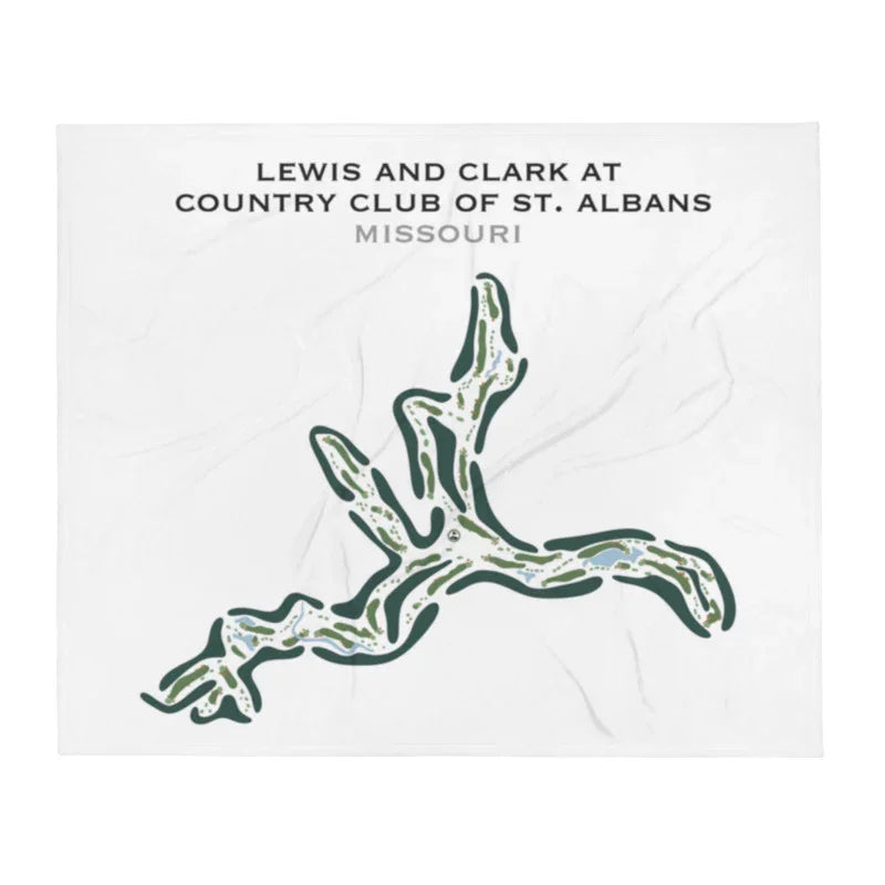 Lewis and Clark at Country Club of St. Albans, Missouri - Printed Golf Course