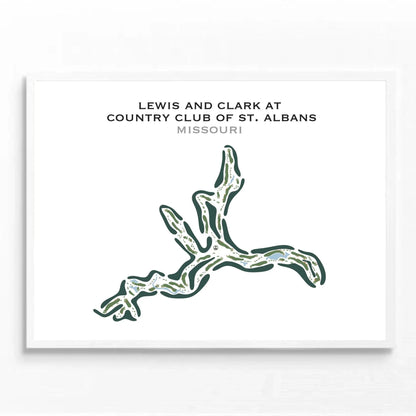 Lewis and Clark at Country Club of St. Albans, Missouri - Printed Golf Course