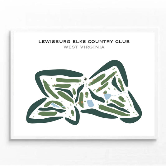 Lewisburg Elks Country Club, West Virginia - Printed Golf Courses