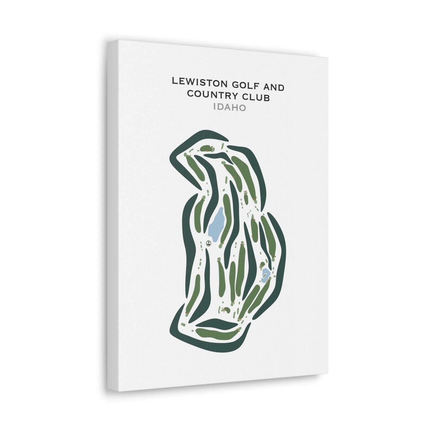 Lewiston Golf and Country Club, Idaho - Printed Golf Courses