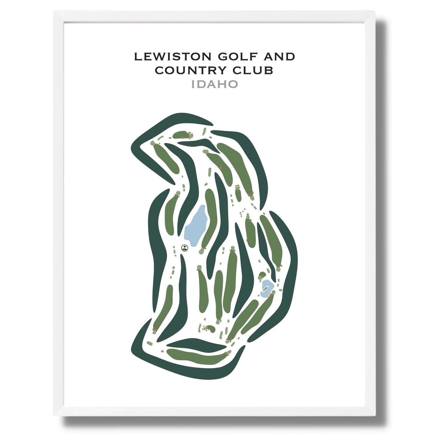 Lewiston Golf and Country Club, Idaho - Printed Golf Courses