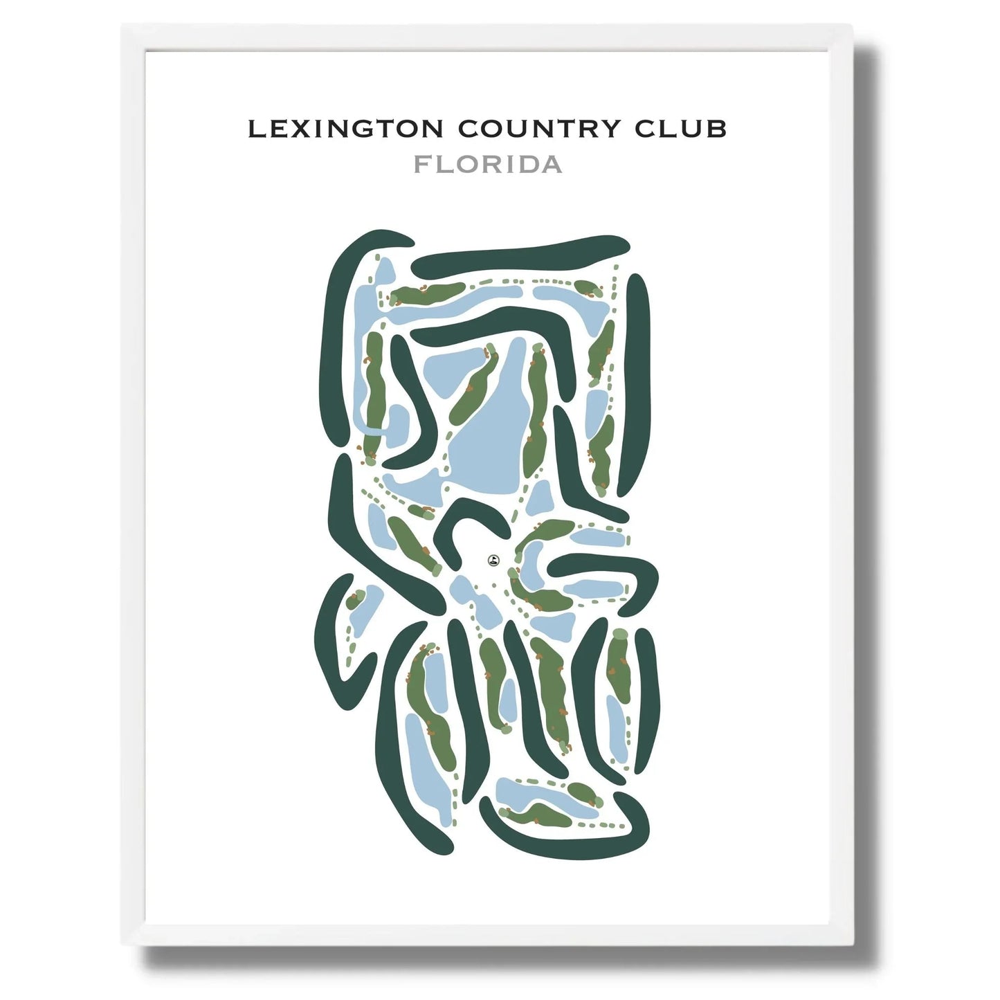 Lexington Country Club, Florida - Printed Golf Courses