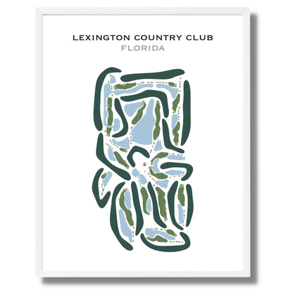 Lexington Country Club, Florida - Printed Golf Courses