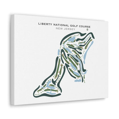 Liberty National Golf Course, New Jersey - Printed Golf Courses