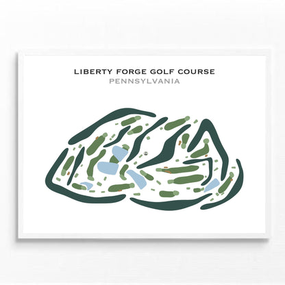 Liberty Forge Golf Course, Pennsylvania - Printed Golf Courses