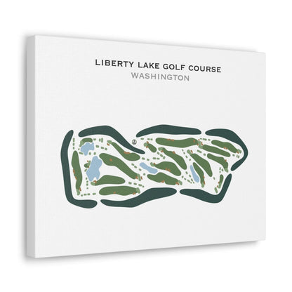 Liberty Lake Golf Course, Washington - Printed Golf Course