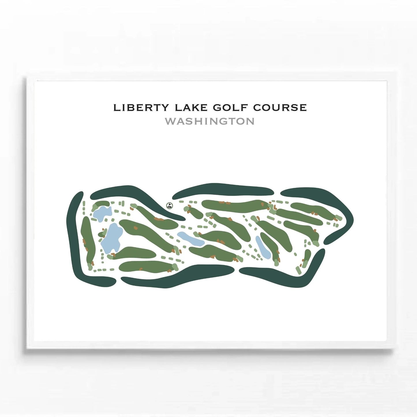 Liberty Lake Golf Course, Washington - Printed Golf Course
