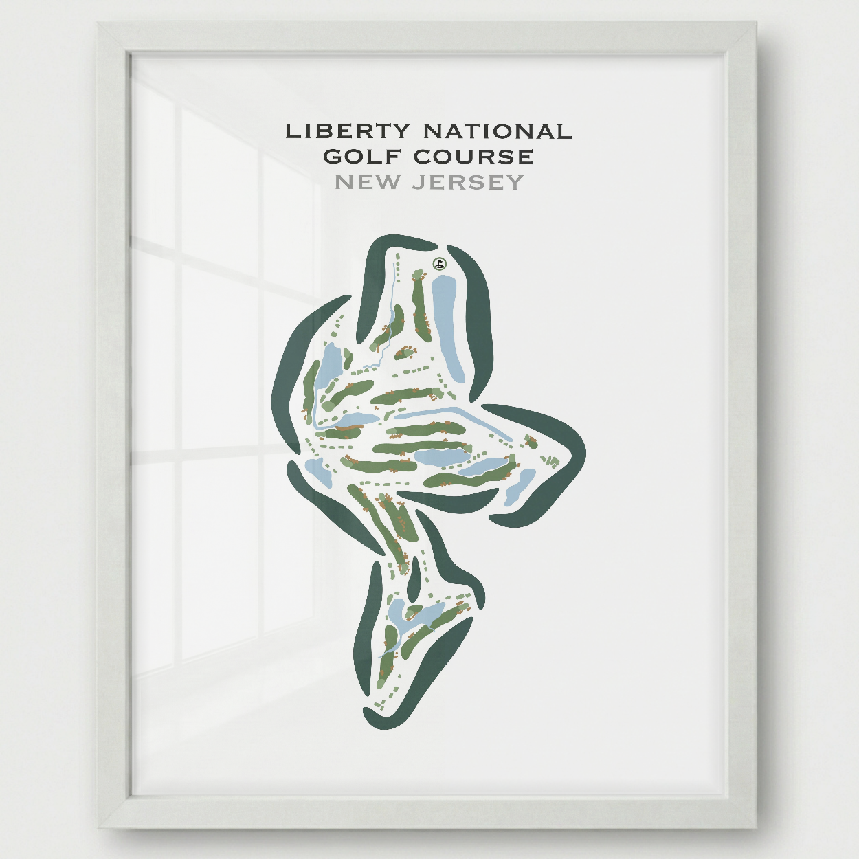 Liberty National Golf Club, New Jersey - Printed Golf Courses