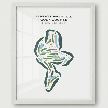 Liberty National Golf Club, New Jersey - Printed Golf Courses