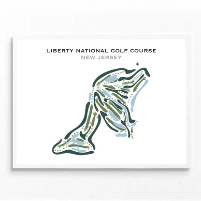 Liberty National Golf Course, New Jersey - Printed Golf Courses
