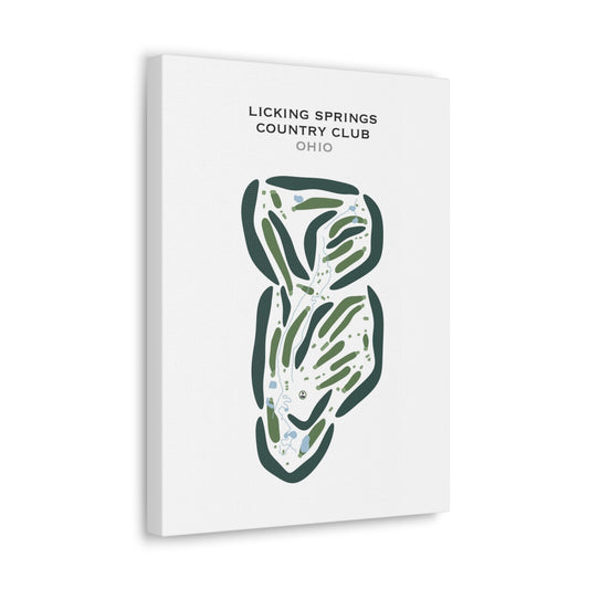 Licking Springs Country Club, Ohio - Printed Golf Courses