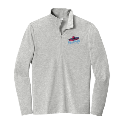 BluesDaddy Golf - Men's Tri-Blend Wicking Embroidered Quarter-Zip