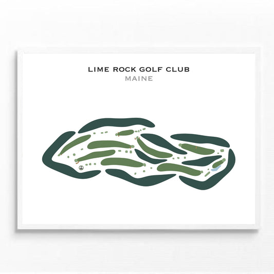 Lime Rock Golf Club, Maine - Printed Golf Courses