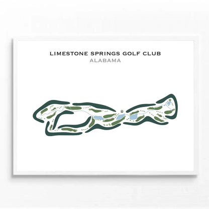 Limestone Springs Golf Club, Alabama - Printed Golf Courses