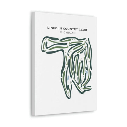 Lincoln Country Club, Michigan - Printed Golf Courses
