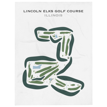 Lincoln Elks Golf Club, Illinois - Printed Golf Courses
