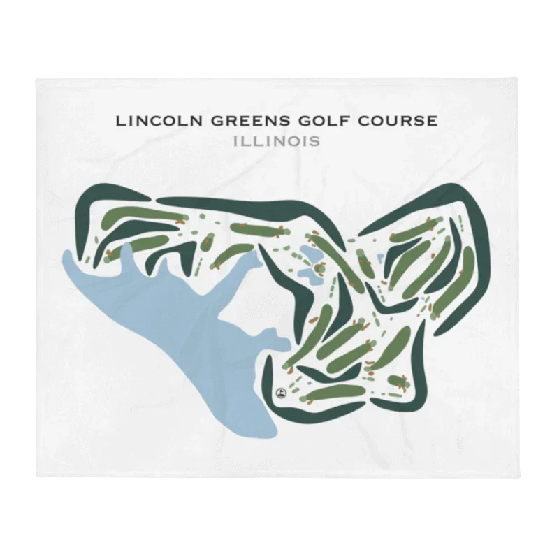 Lincoln Greens Golf Course, Illinois - Printed Golf Courses