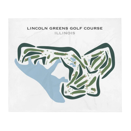 Lincoln Greens Golf Course, Illinois - Printed Golf Courses