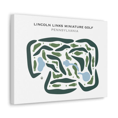 Lincoln Links Mini Golf, Pennsylvania - Printed Golf Courses