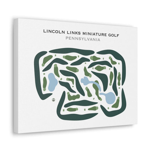 Lincoln Links Mini Golf, Pennsylvania - Printed Golf Courses