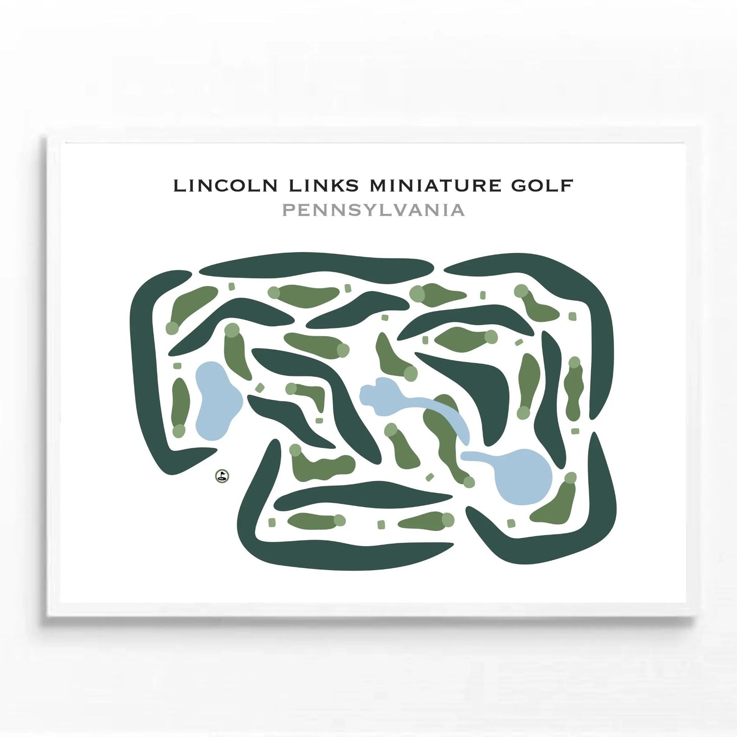 Lincoln Links Mini Golf, Pennsylvania - Printed Golf Courses