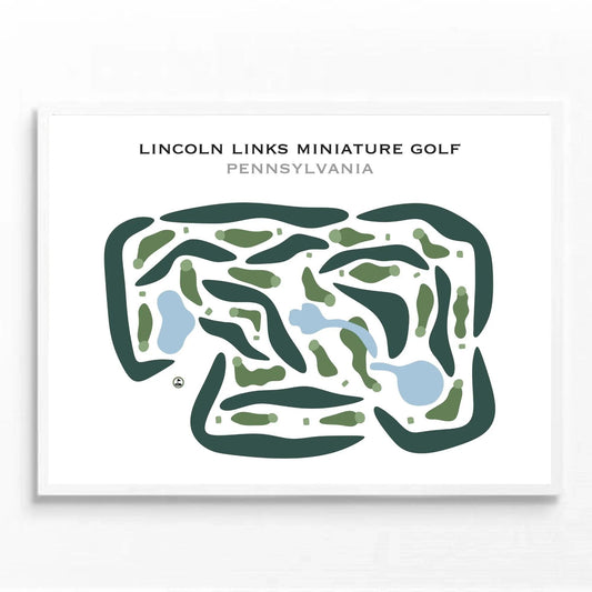 Lincoln Links Mini Golf, Pennsylvania - Printed Golf Courses