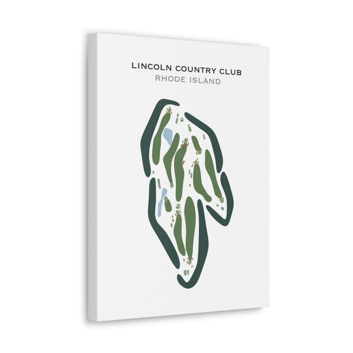 Lincoln Country Club, Rhode Island - Printed Golf Courses