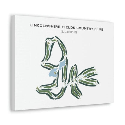 Lincolnshire Fields Country Club, Illinois - Printed Golf Courses