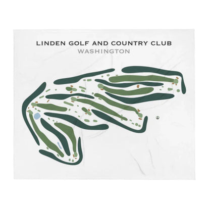Linden Golf & Country Club, Washington - Printed Golf Course