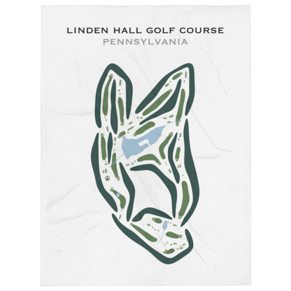 Linden Hall Golf Course, Pennsylvania - Printed Golf Courses