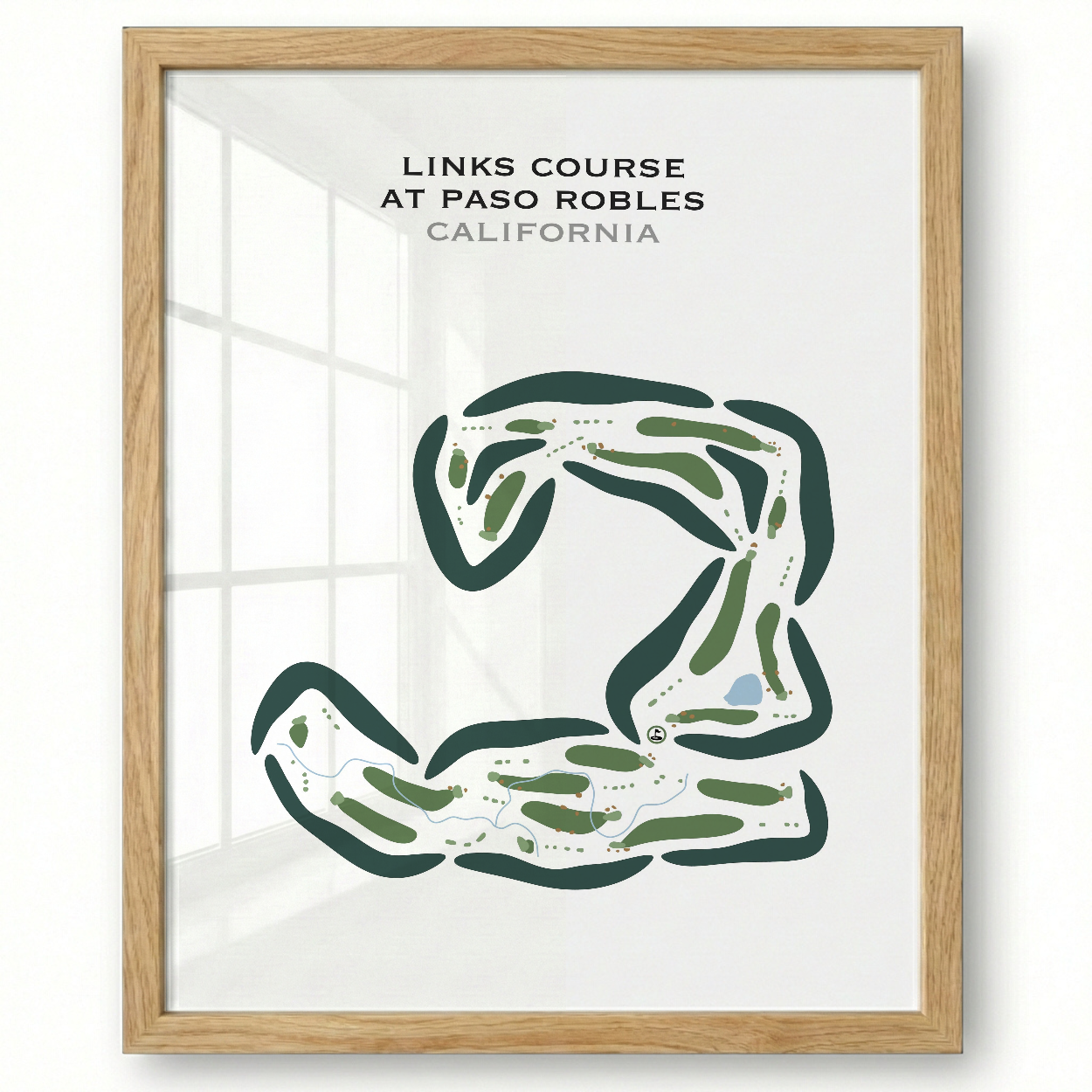 Links Course at Paso Robles, California - Printed Golf Courses